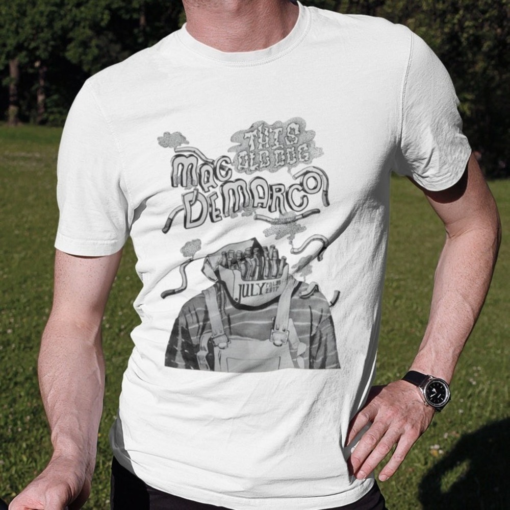 Mac DeMarco Unisex T-shirt - Mac DeMarco White Tee - Mac DeMarco Merchandise